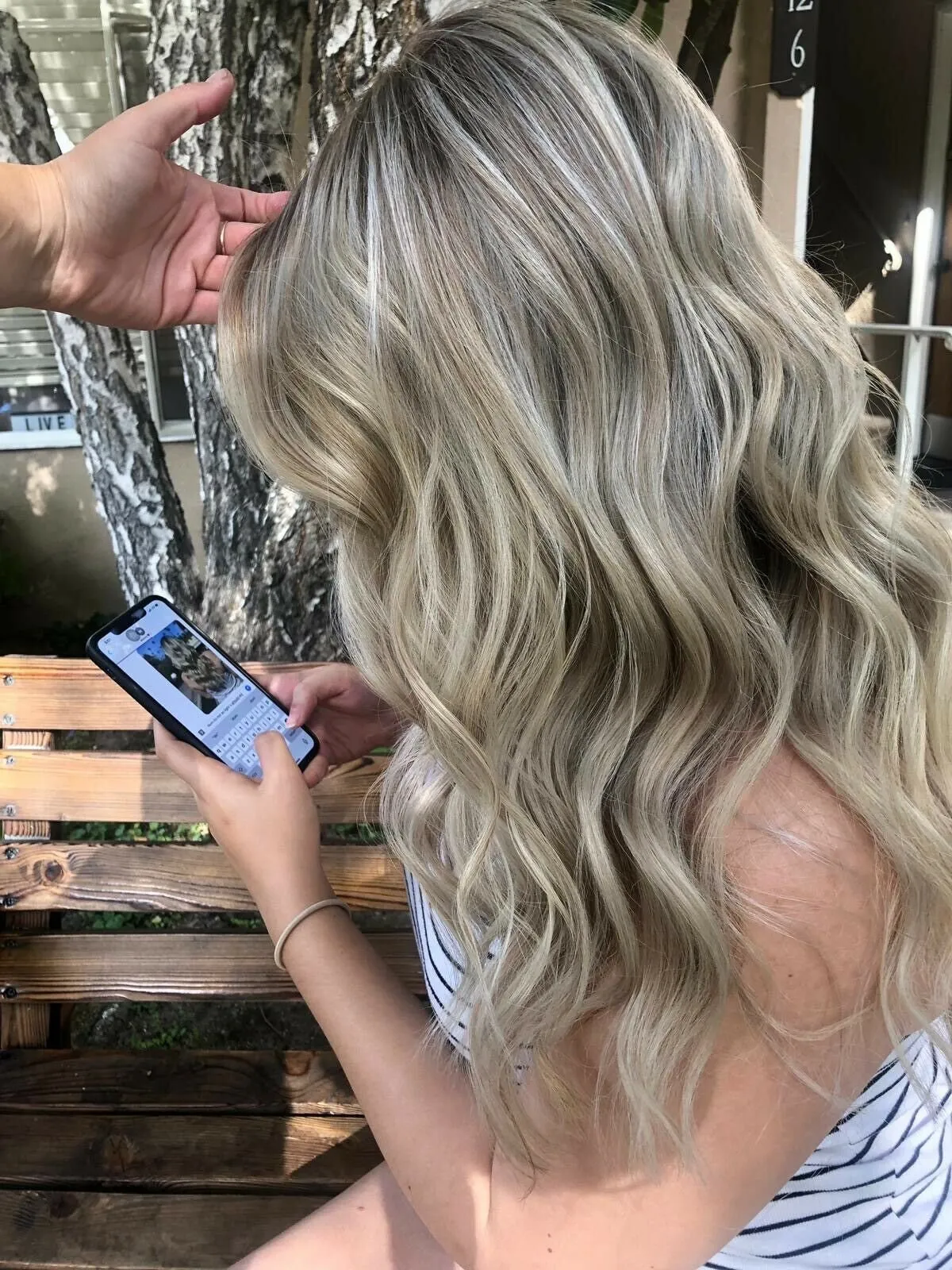 Luxury Brown Ash Blonde Balayage Highlight 100% Human Hair Swiss 13x4 Lace Front Glueless Wig U-Part, 360 or Full Lace Upgrade Available