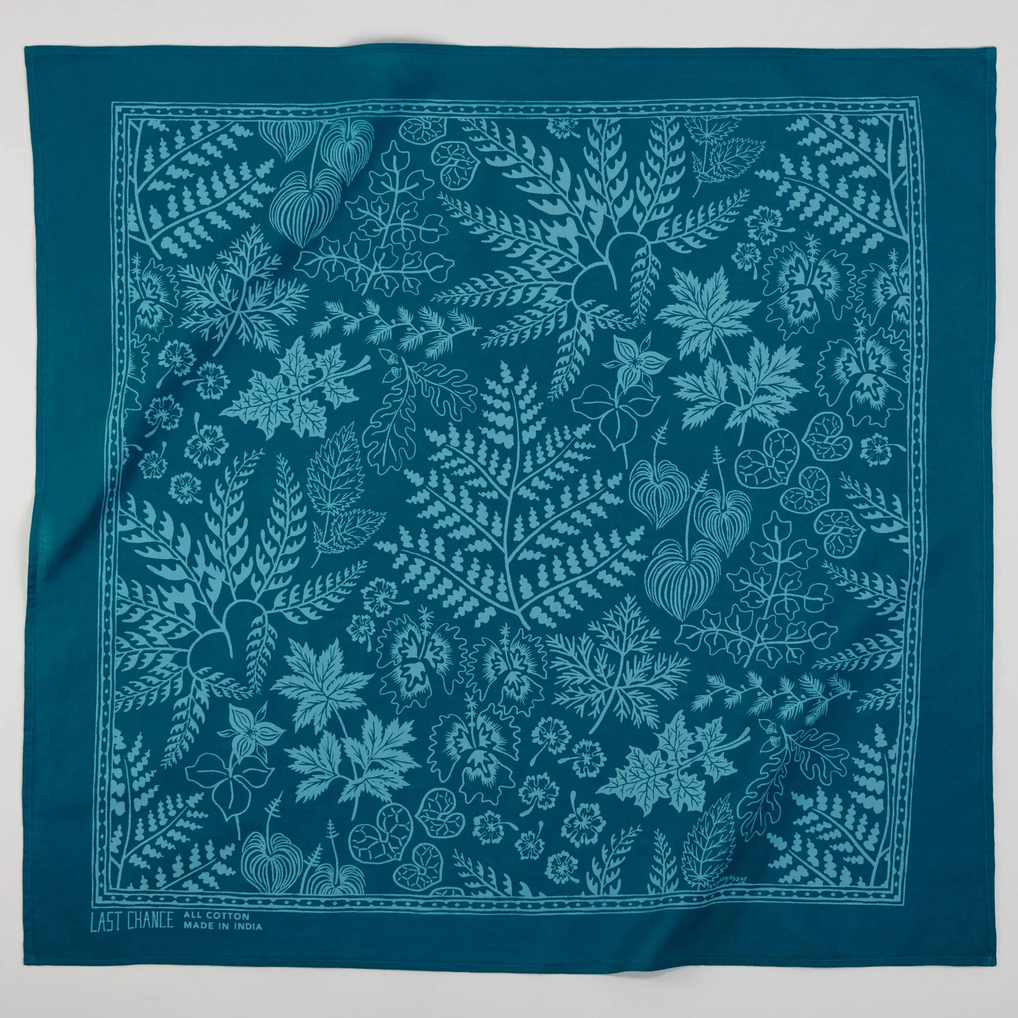 Nashville Embroidered Blue Bandana by Last Chance Textiles