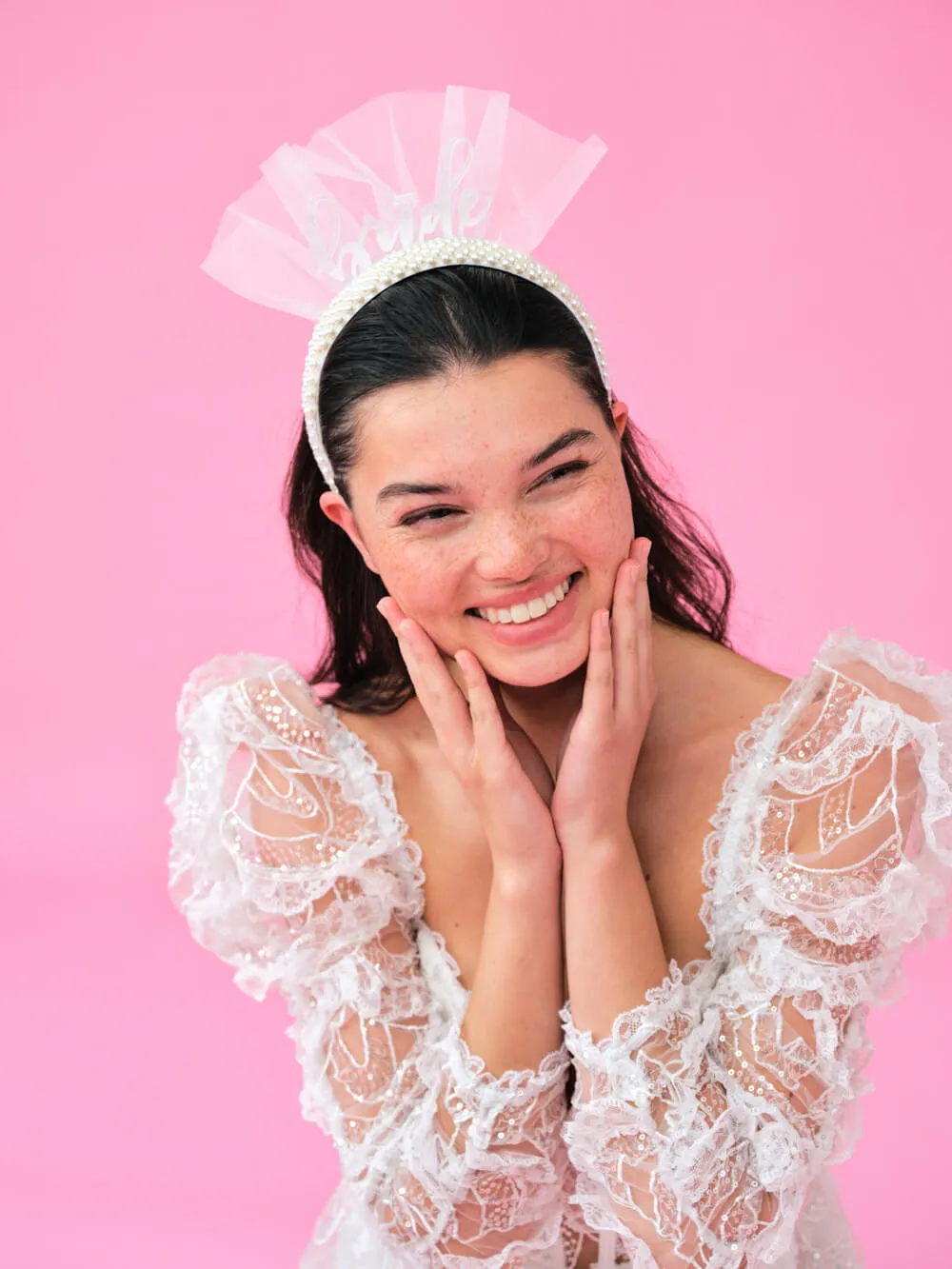 Pearlfect Headband - white bride headband