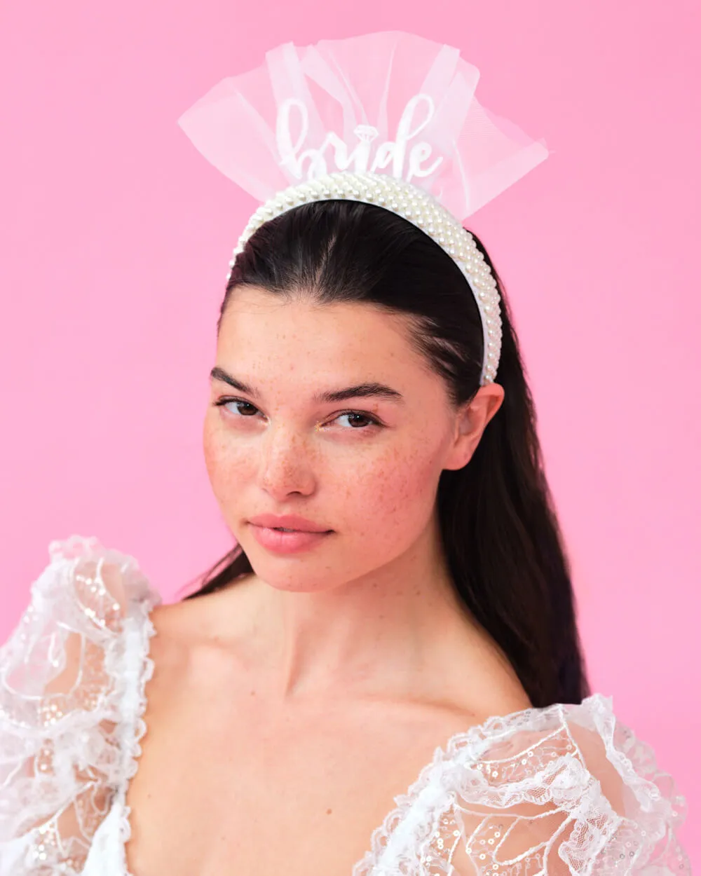 Pearlfect Headband - white bride headband