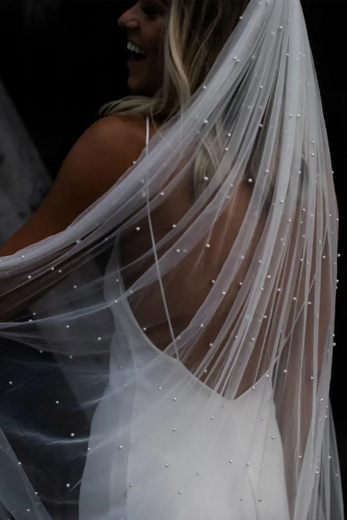 Pearly Long Veil