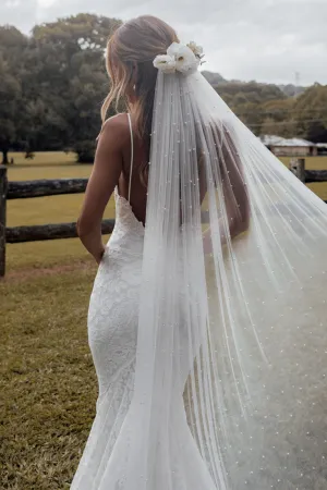 Pearly Long Veil