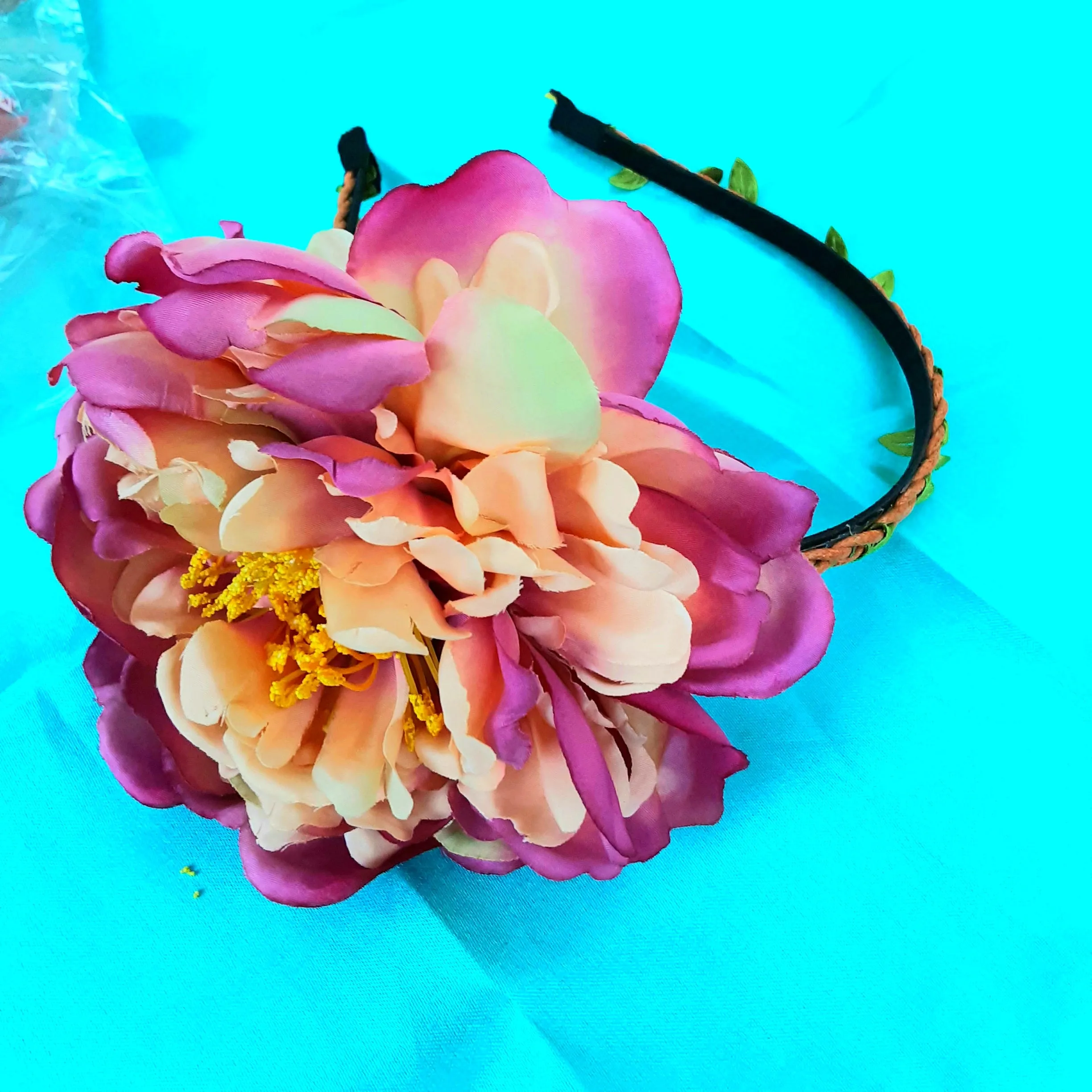 Peony Flower Headband