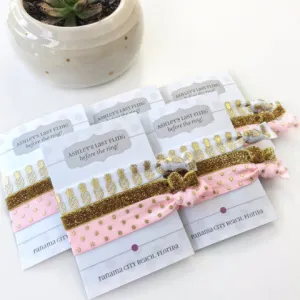 Pineapple & Polka Dots Bachelorette Party Favors, Hair Tie