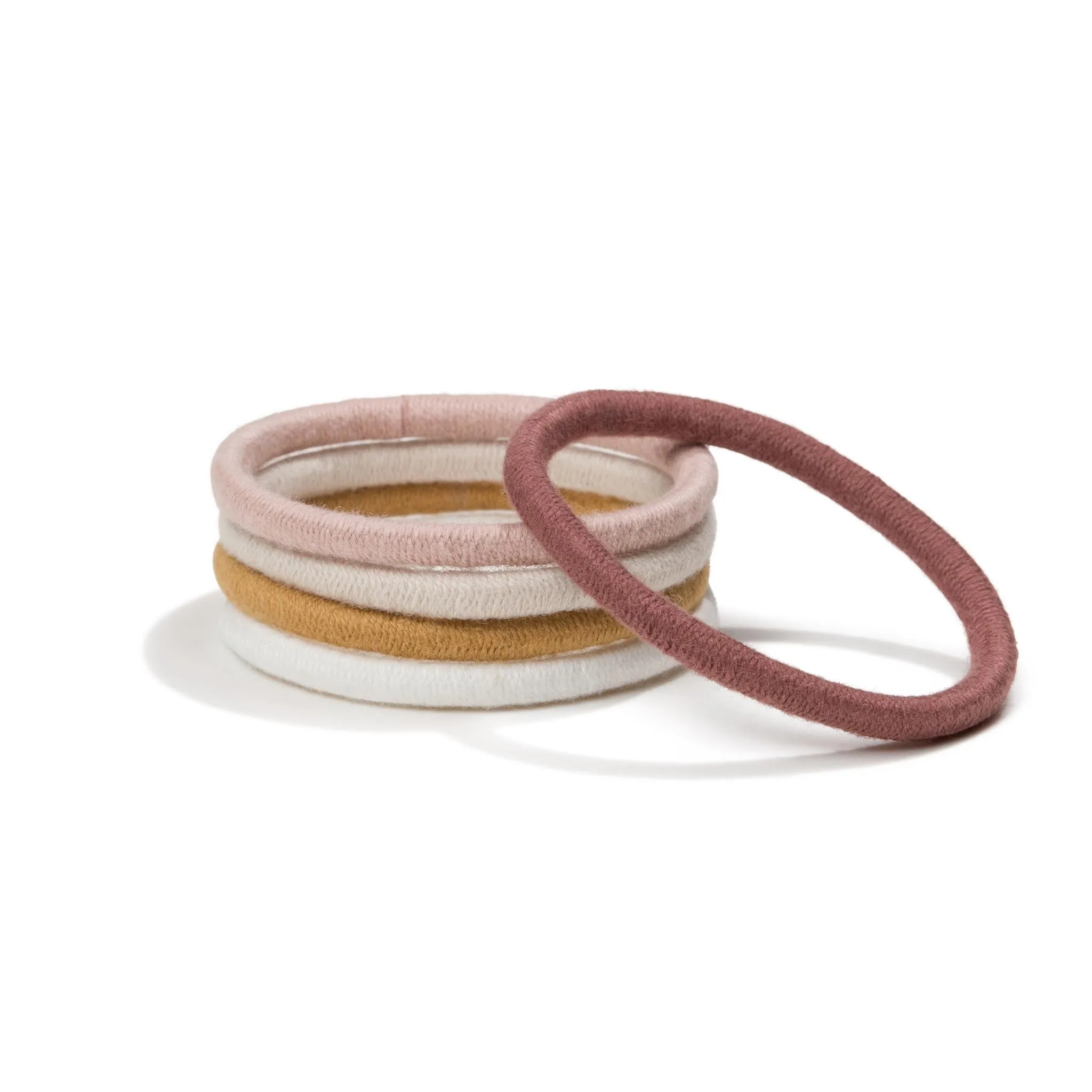 Plastic-Free Mondo Round Hair Ties (5 pack)