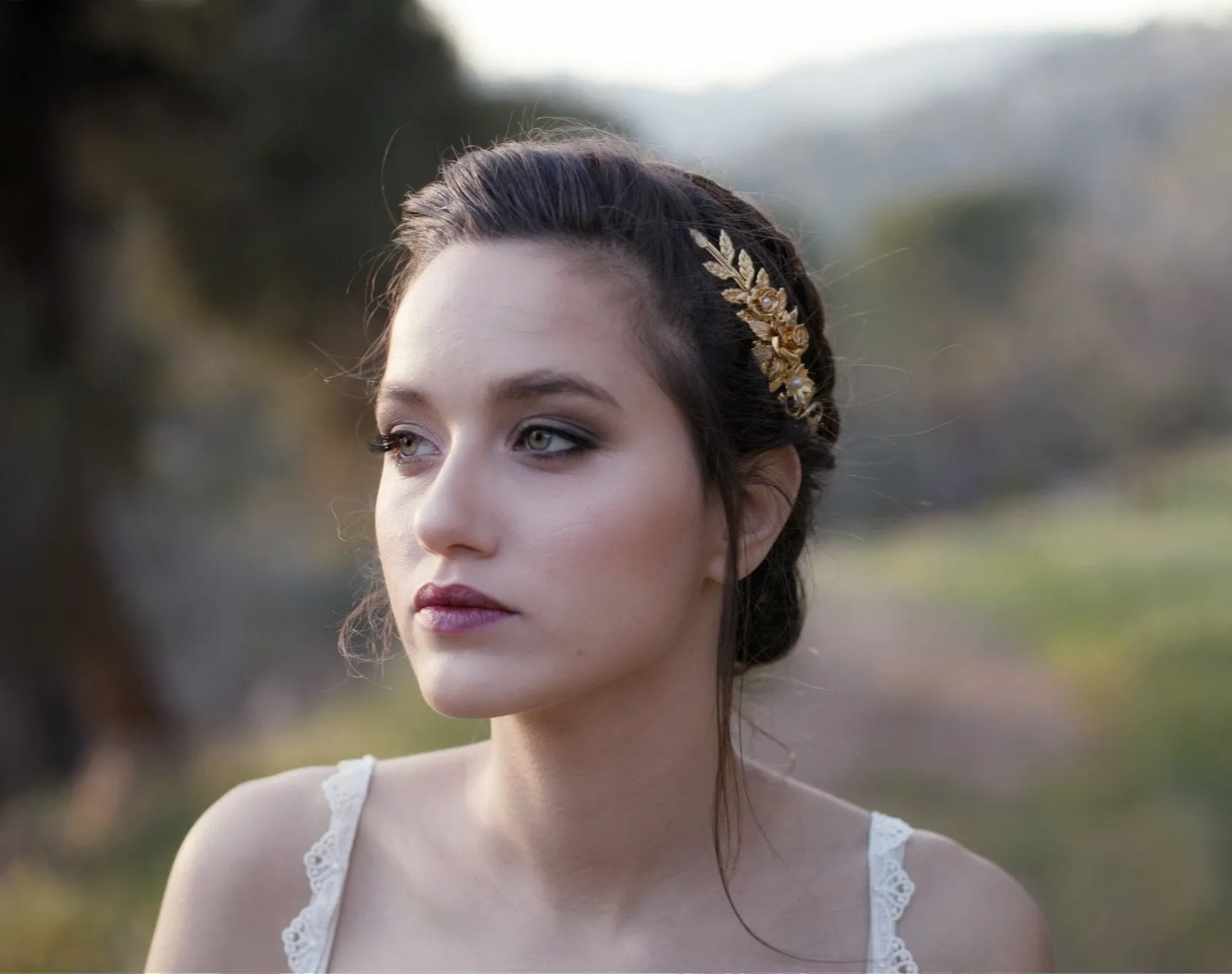 Preorder*** Josie Floral Asymmetrical Goddess Crown