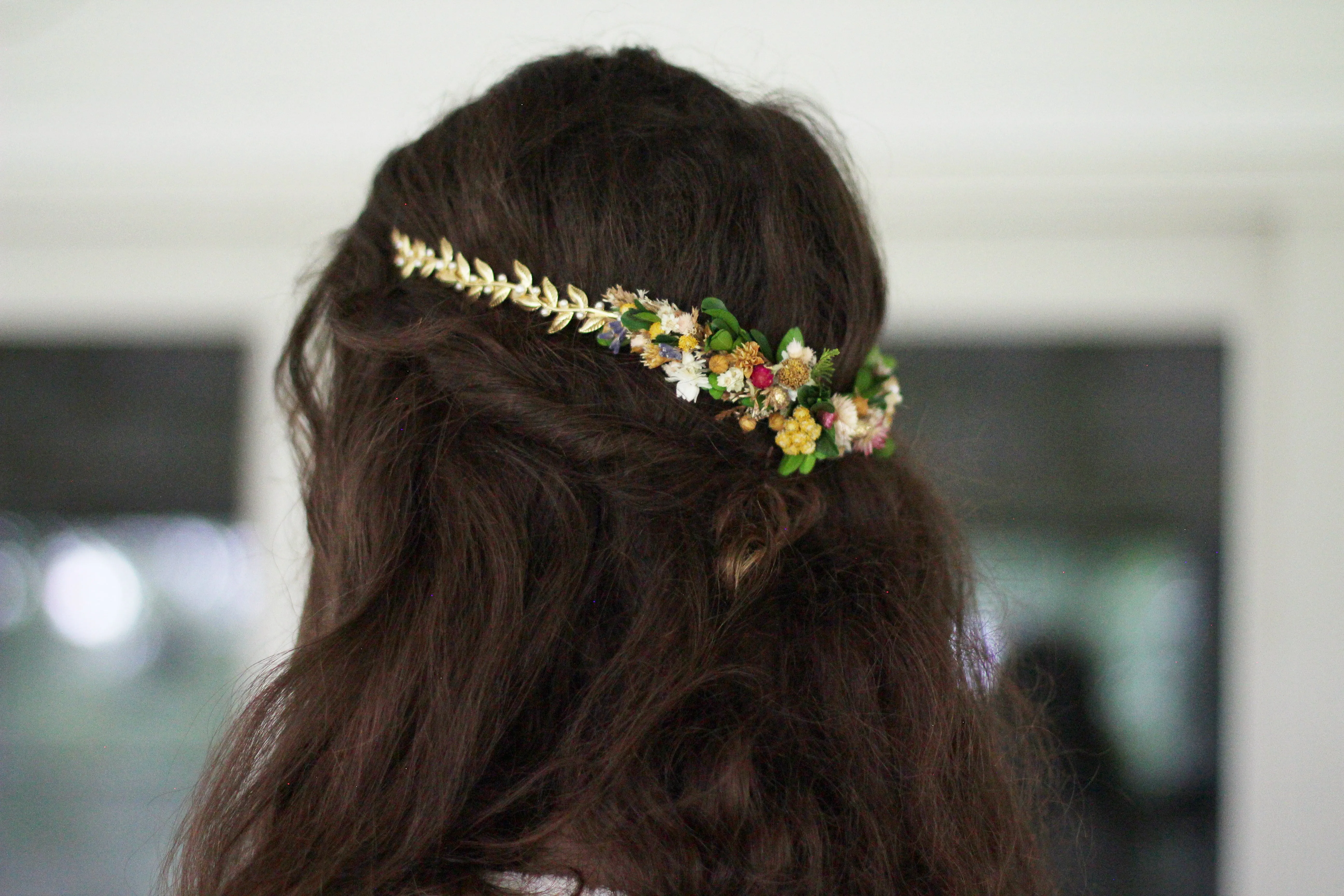 Preorder * Twigs & Pearls Goddess Crown With Dried Flowers