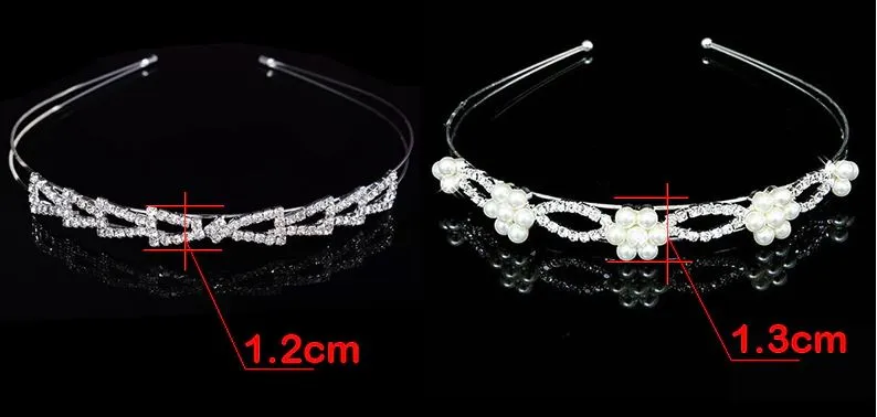 Princess Wedding Bridal Flower Girl Tiara-Crown-Headband Crystal Rhinestone Jewelry Hair Accessories