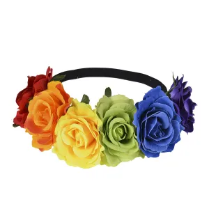 Rainbow Flower Crown