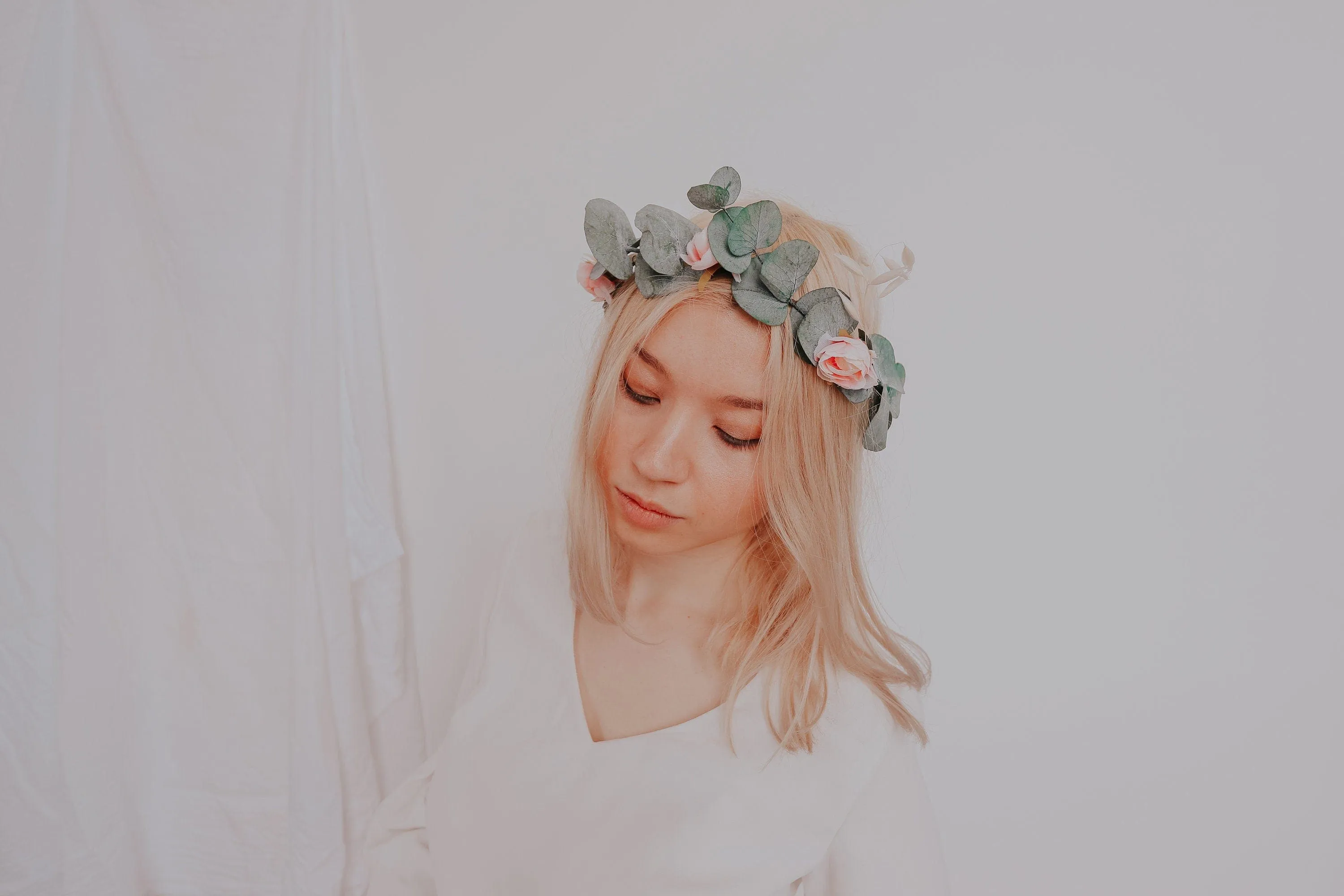 Real Dried Eucalyptus Crown, Greenery Crown, Leaf Crown, floral crown, bridal flower crown, bridal crown, wedding crown