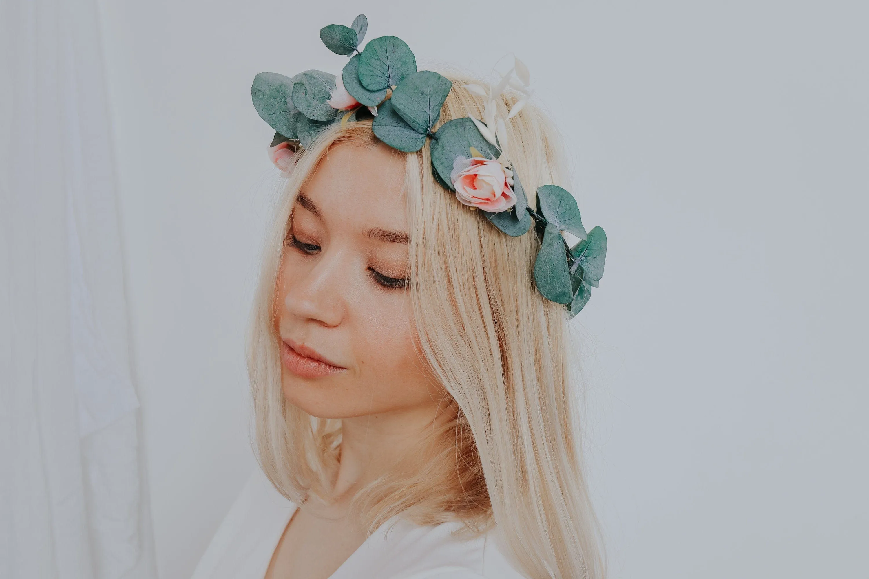 Real Dried Eucalyptus Crown, Greenery Crown, Leaf Crown, floral crown, bridal flower crown, bridal crown, wedding crown