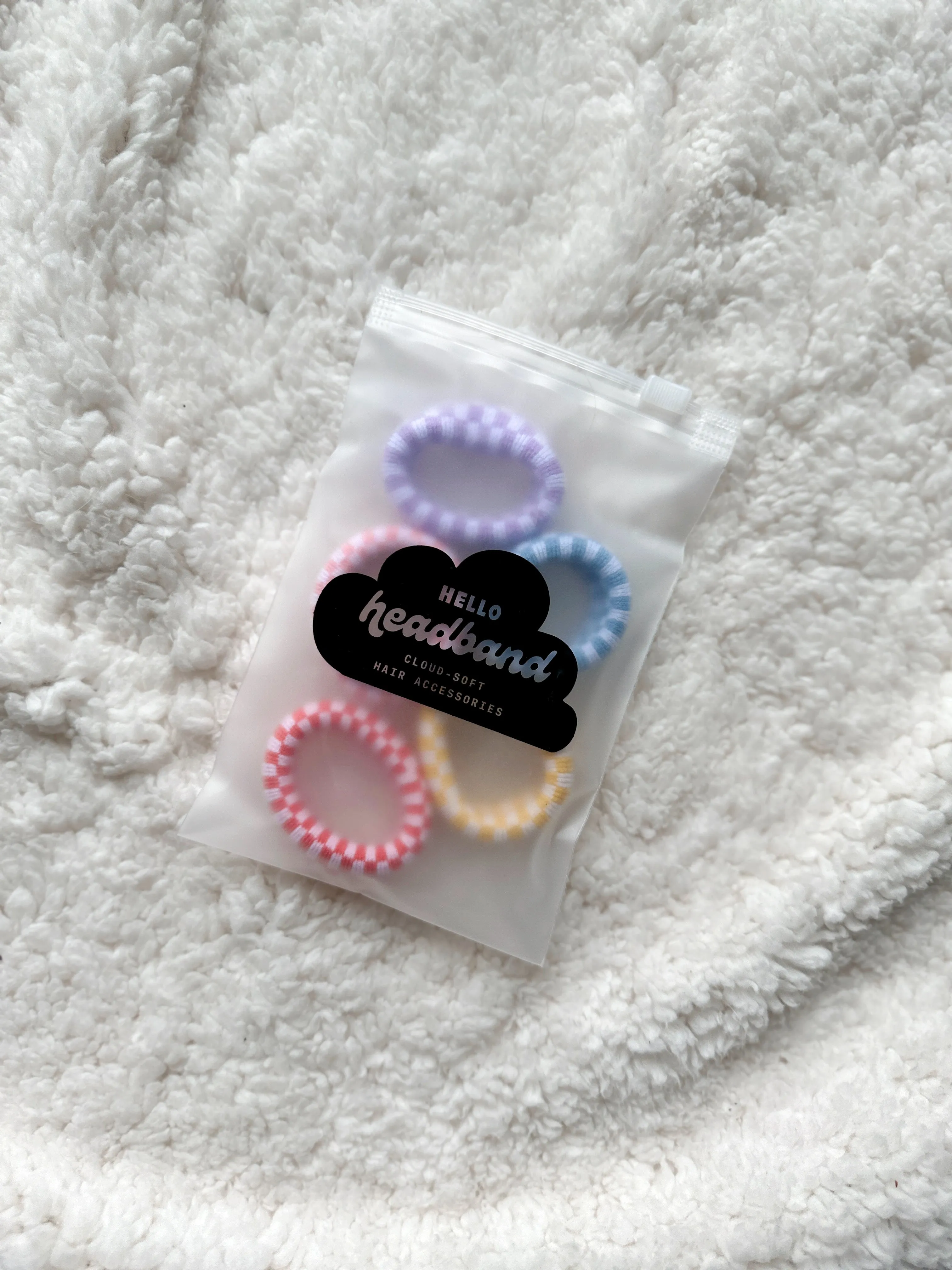 Seamless Hair Ties - Colorful Checkered