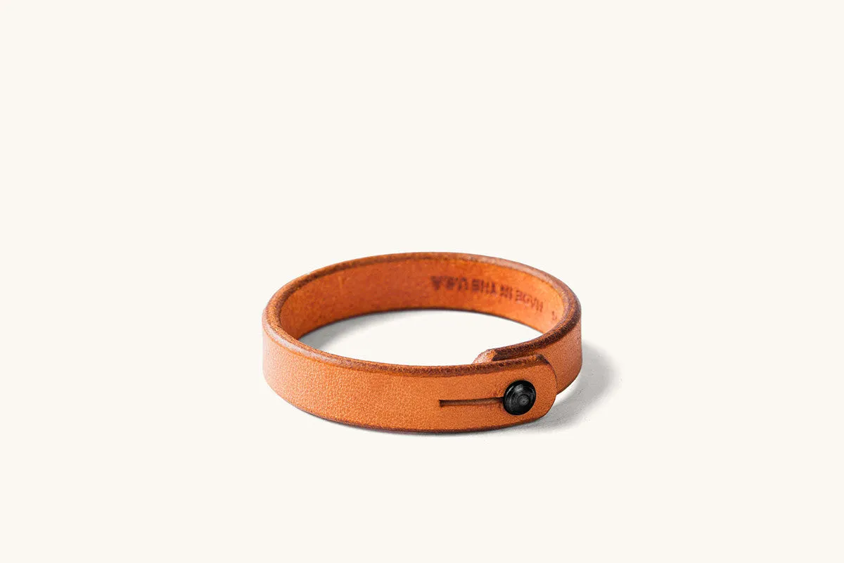 Single Wrap Wristband - Saddle Tan