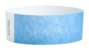 Sky Blue Tyvek Solid Wristbands