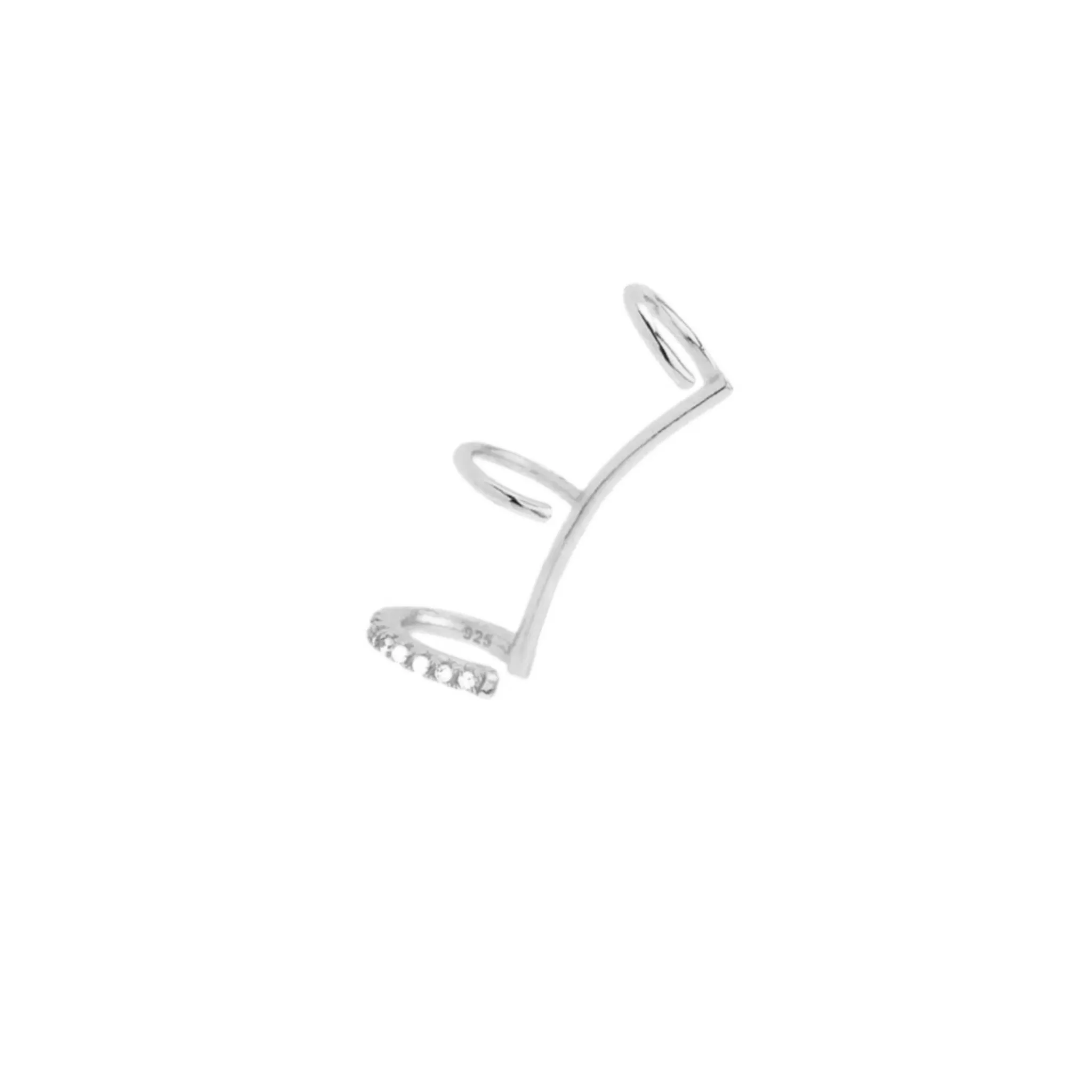 Triple Thin Hoops Ear Cuff