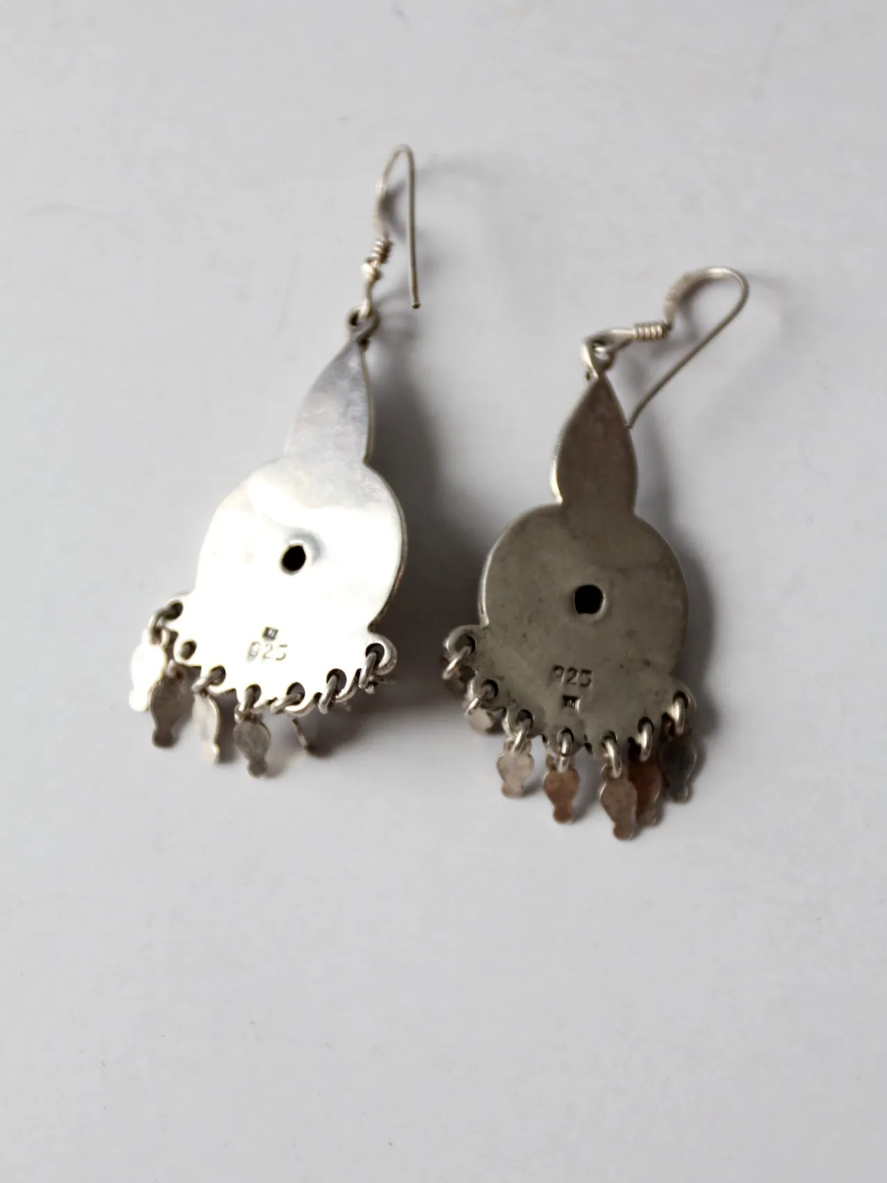 vintage sterling silver drop earrings