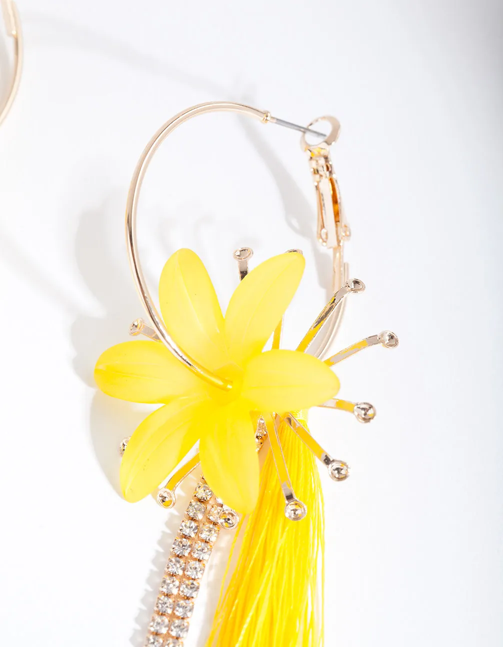 Yellow Acrylic Flower Tassel